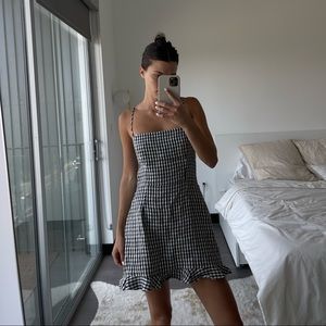 REFORMATION GINGHAM DRESS